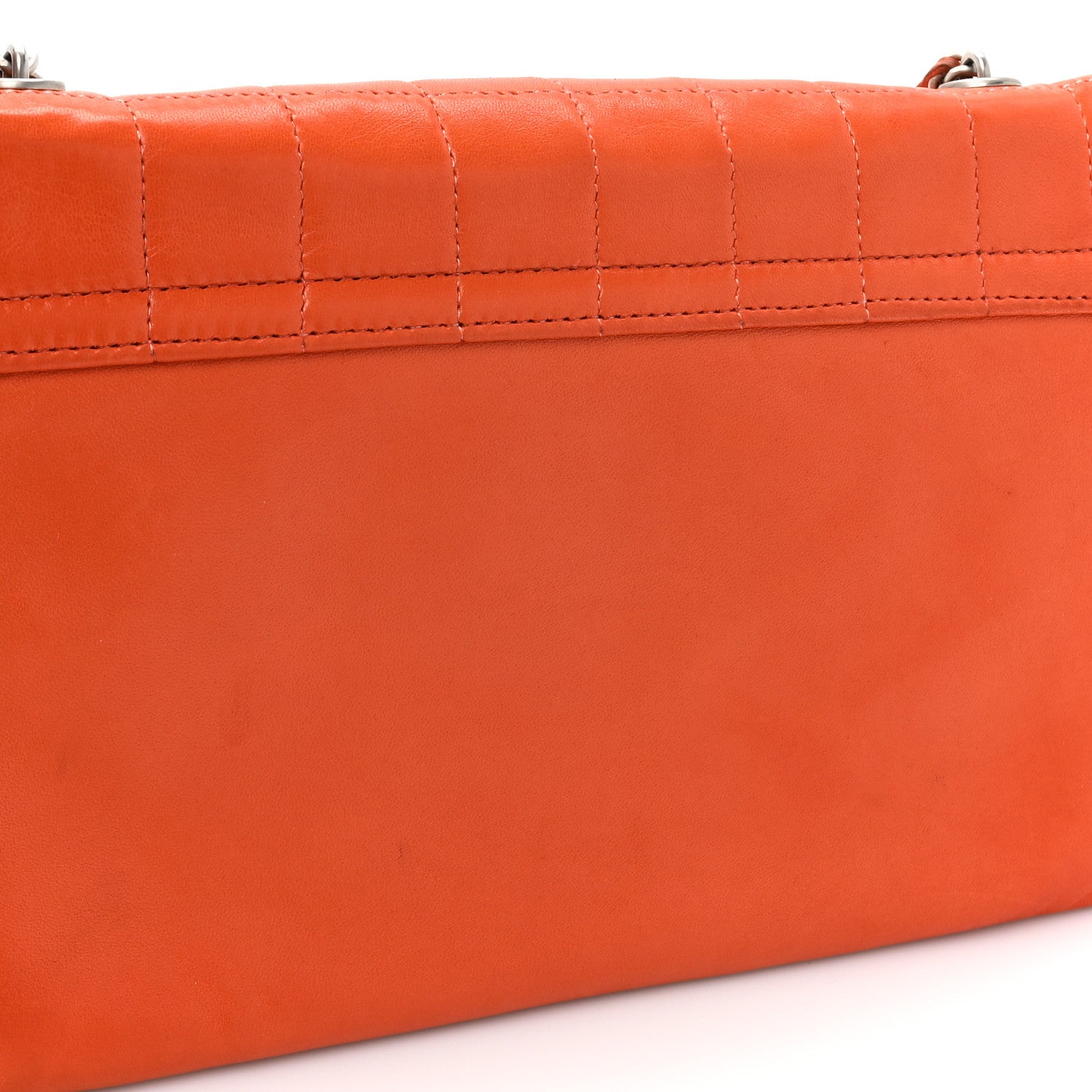Chanel Lambskin Chocolate Bar Mademoiselle Flap Orange 21 of 21