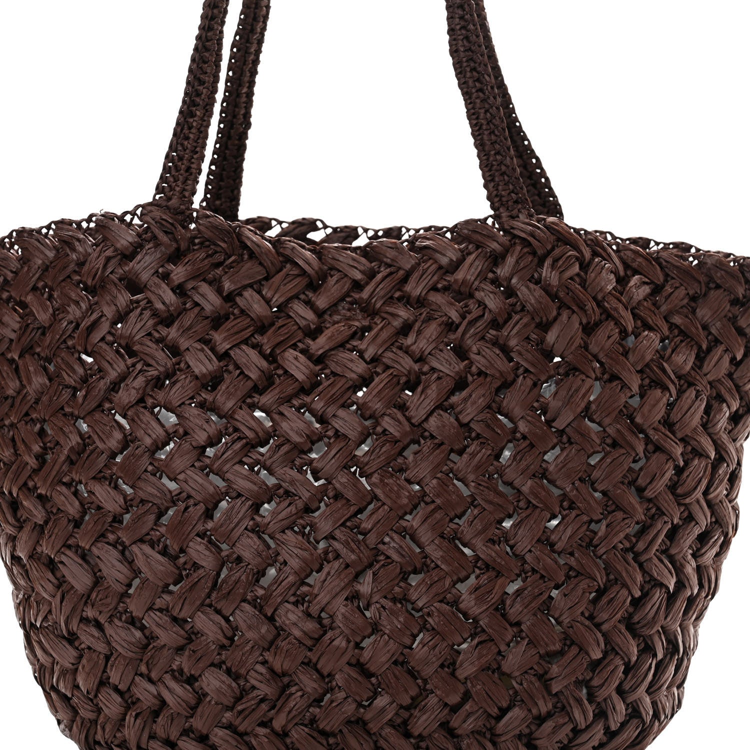 The Row Raffia Estelle Tote Bag Brown 1525664 – FASHIONPHILE