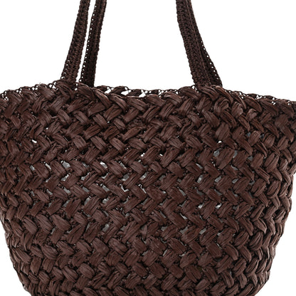 The Row Raffia Estelle Tote Bag Brown 7 of 10
