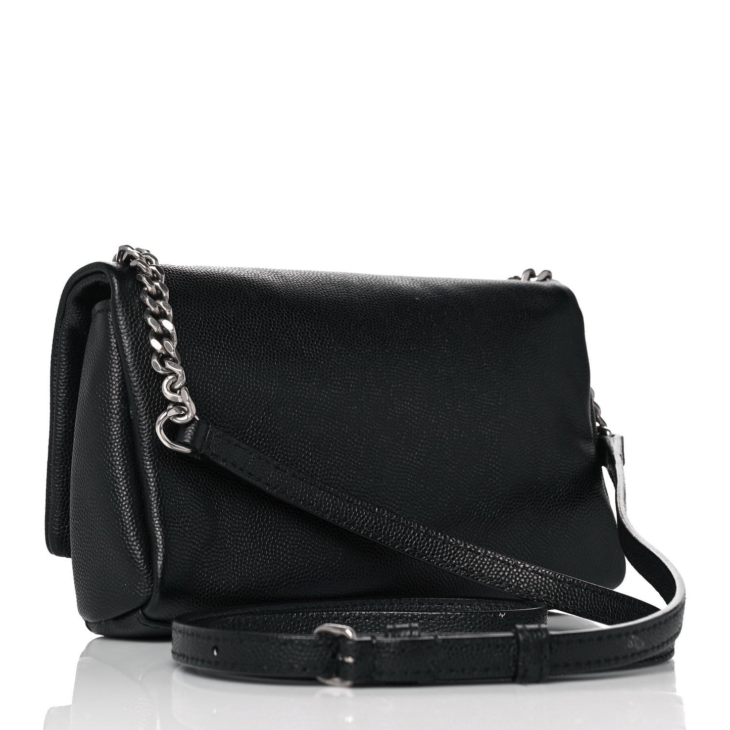 Grain De Poudre Monogram Toy West Hollywood Fold-Over Bag Black