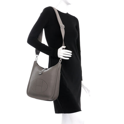 Hermes Taurillon Clemence Evelyne III PM Etain 2 of 8