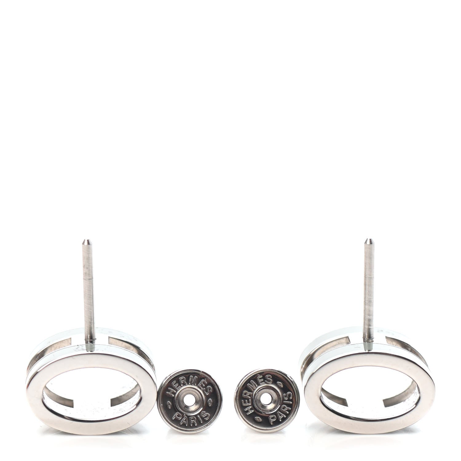 Hermes Palladium Lacquered Pop H Earrings Jade 3 of 3