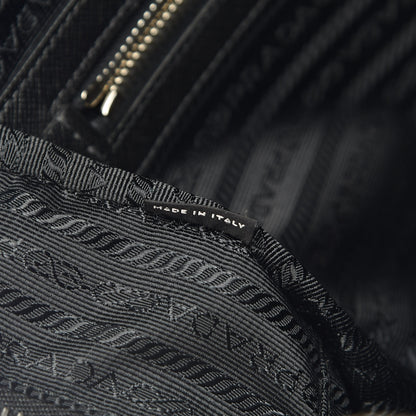 Prada Saffiano Travel Briefcase Black 9 of 19