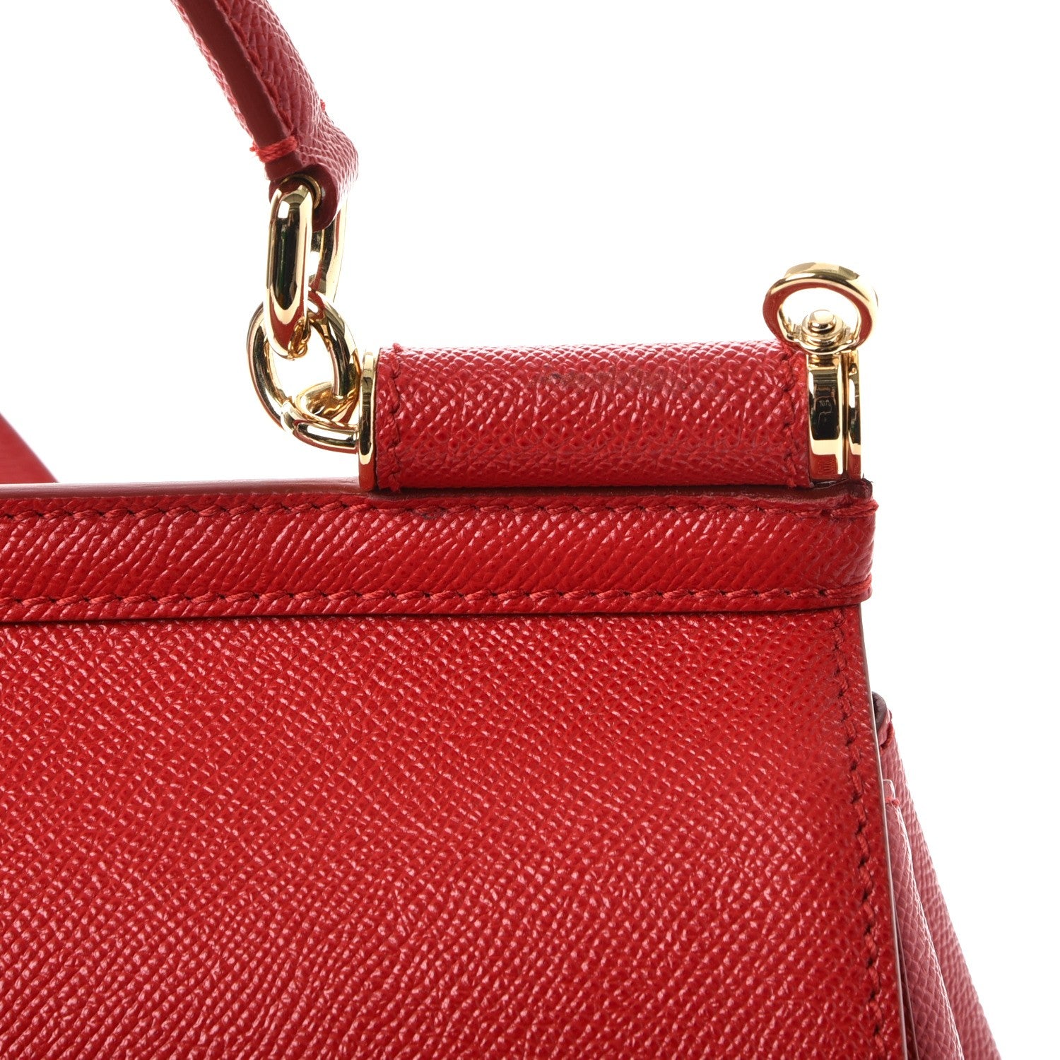 Dolce & Gabbana Dauphine Medium Miss Sicily Satchel Red 7 of 7