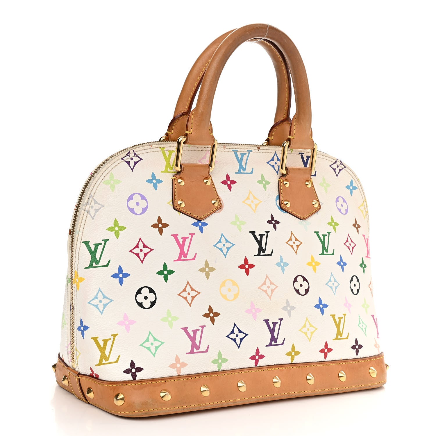 Louis Vuitton Monogram Multicolor Alma White 3 of 12