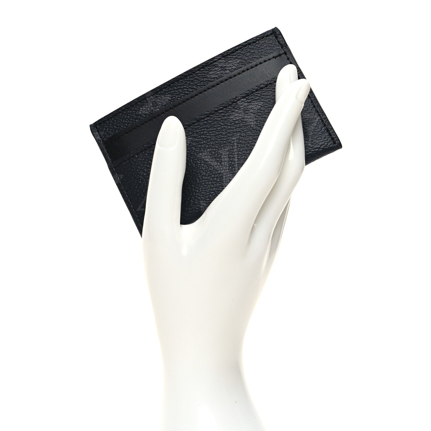 Louis Vuitton Monogram Eclipse Porte-Cartes Double Card Holder 2 of 8