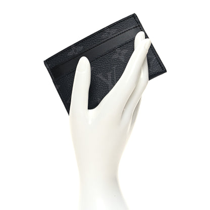 Louis Vuitton Monogram Eclipse Porte-Cartes Double Card Holder 2 of 8