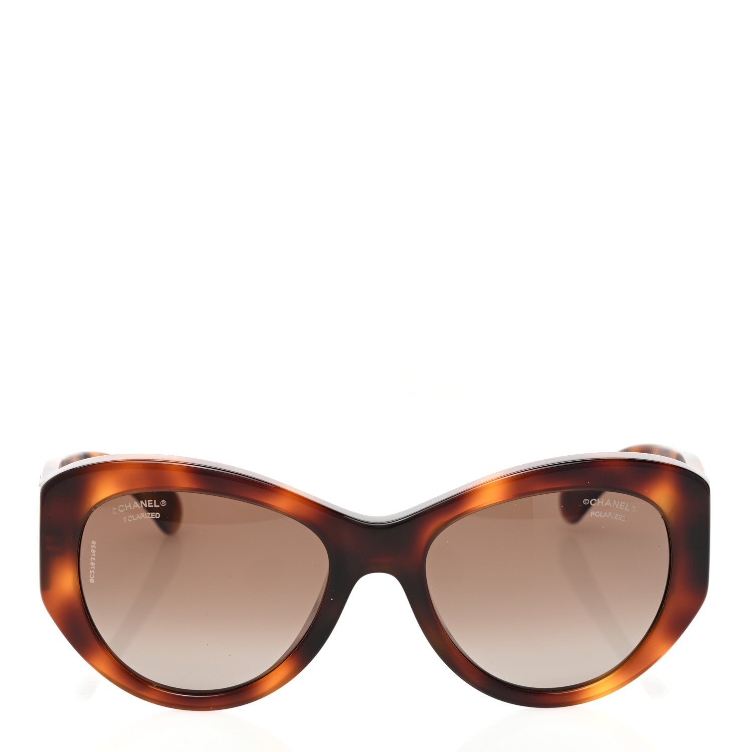 Chanel Acetate Polarized Butterfly Large CC Sunglasses 5492-A Tortoise 2 of 8