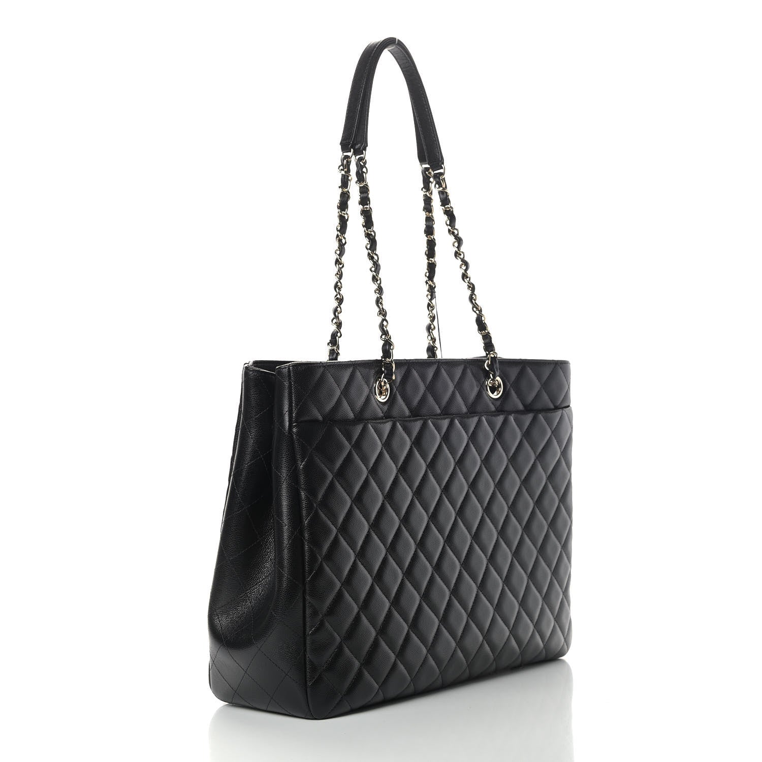 Chanel Caviar Quilted Large Shopping Tote Black 2 of 9