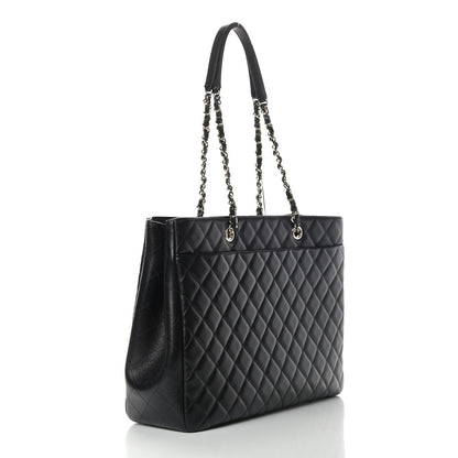 Chanel Caviar Quilted Large Shopping Tote Black 2 of 9