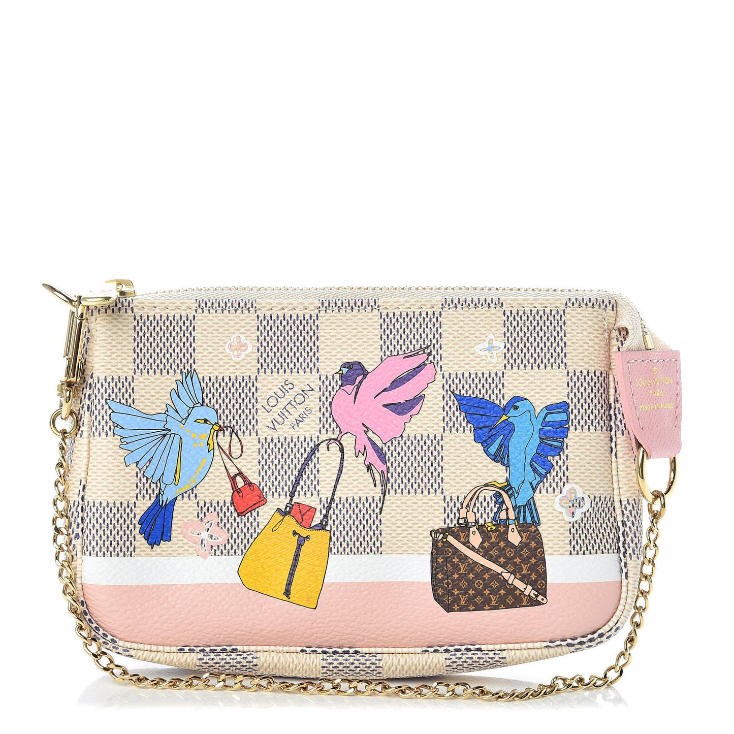 Damier Azur 2018 Christmas Animation Mini Pochette Accessories