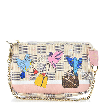 Louis Vuitton Damier Azur 2018 Christmas Animation Mini Pochette Accessories 1 of 10