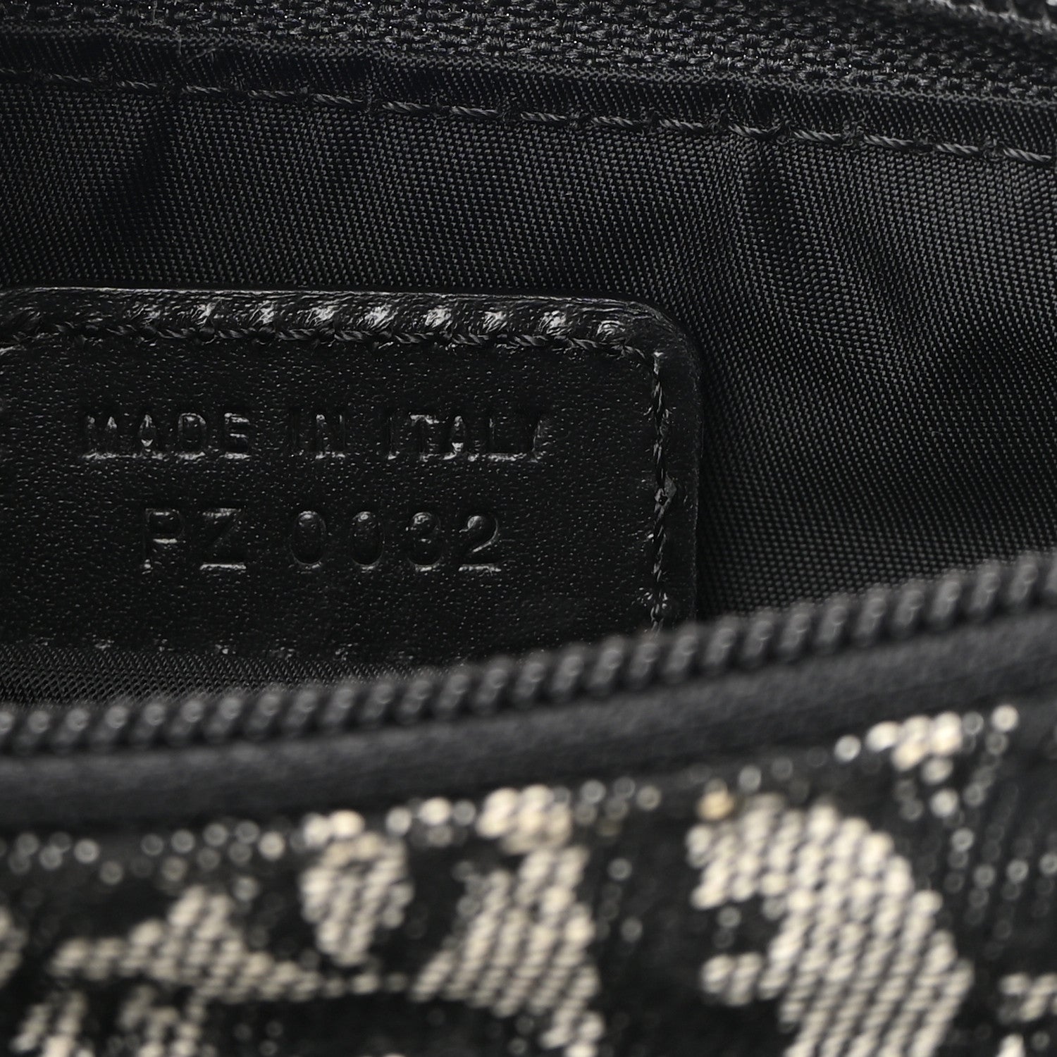 Christian Dior Monogram Shoulder Bag Pochette Black 10 of 10
