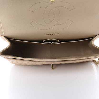 Chanel Lambskin Quilted Jumbo Double Flap Beige 5 of 12