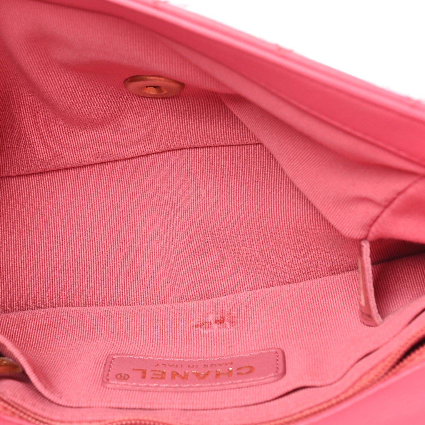 Lambskin Resin Quilted Mini Rectangular Pearl Samba Flap Pink