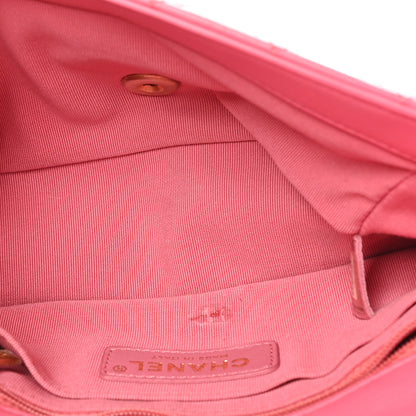 Chanel Lambskin Resin Quilted Mini Rectangular Pearl Samba Flap Pink 5 of 11