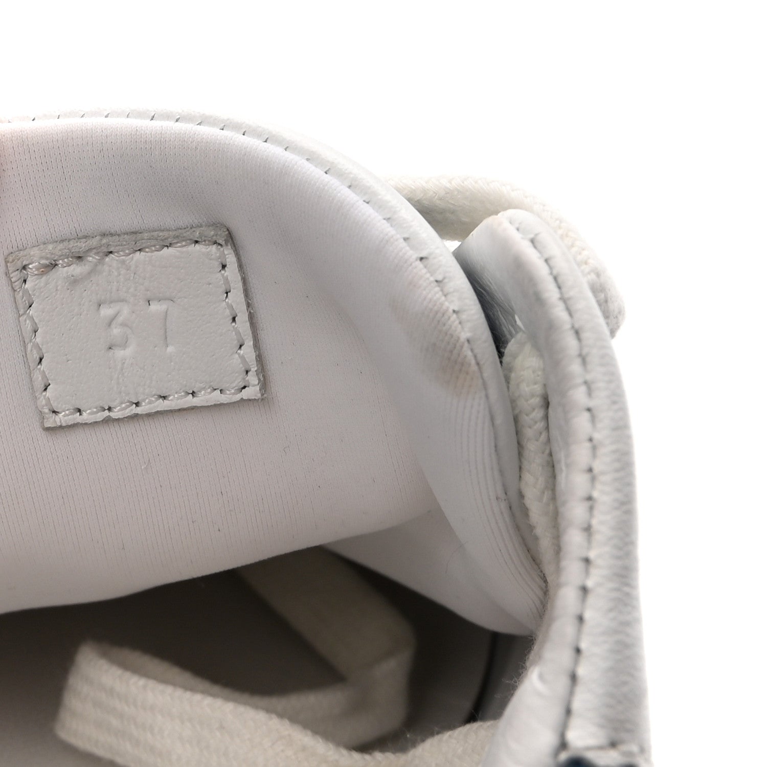 Hermes Denim Suede Goatskin Bouncing Sneakers 37 Bleu Clair White 9 of 9