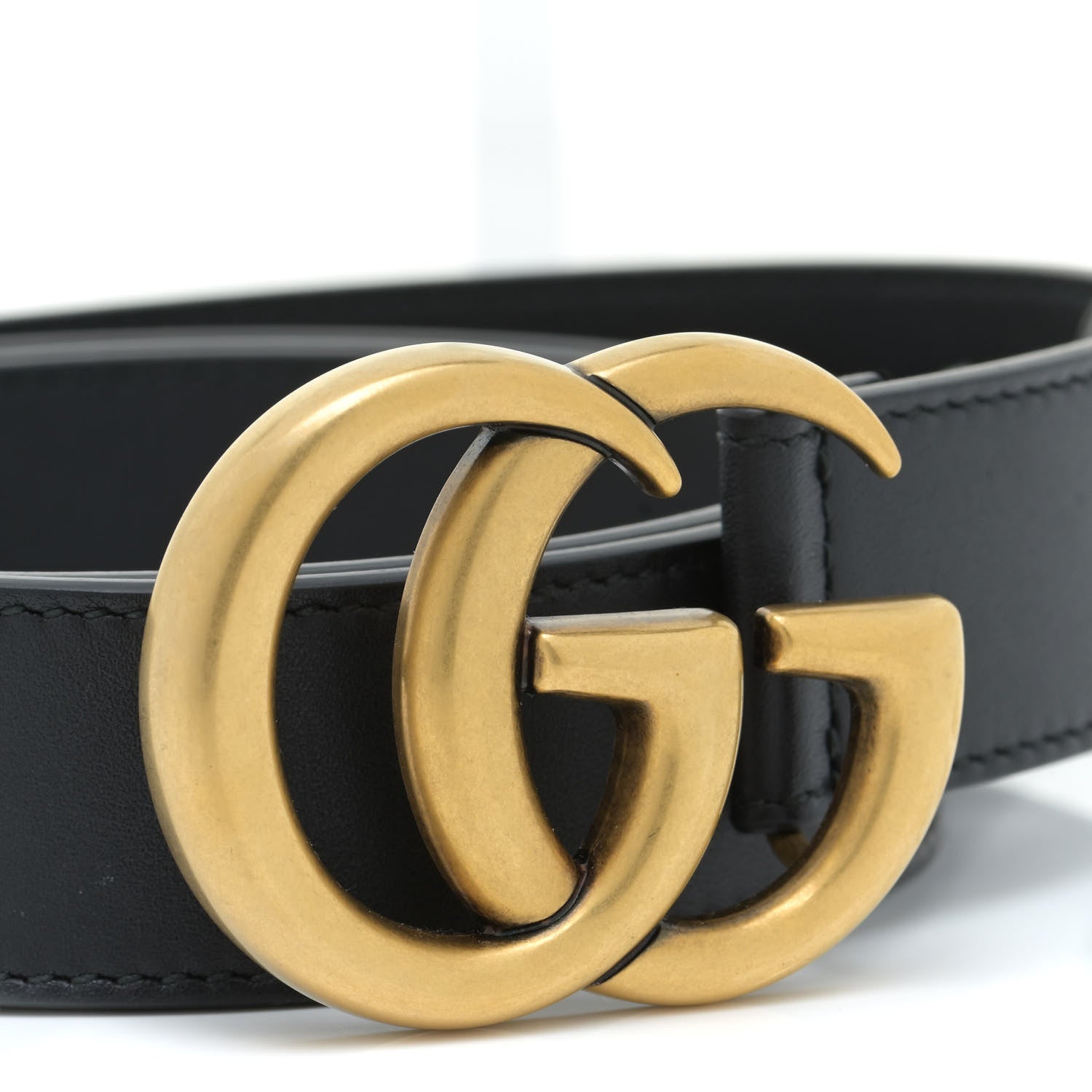Gucci Calfskin Double G 30mm Belt 85 34 Black 3 of 6