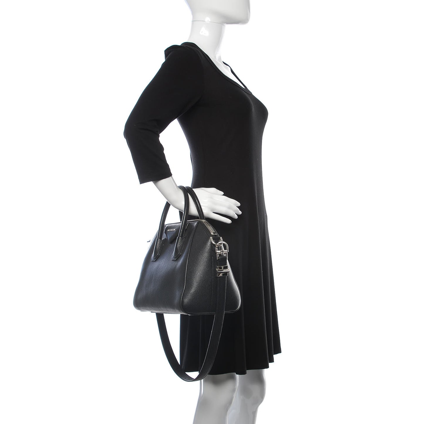 Sugar Goatskin Small Antigona Black