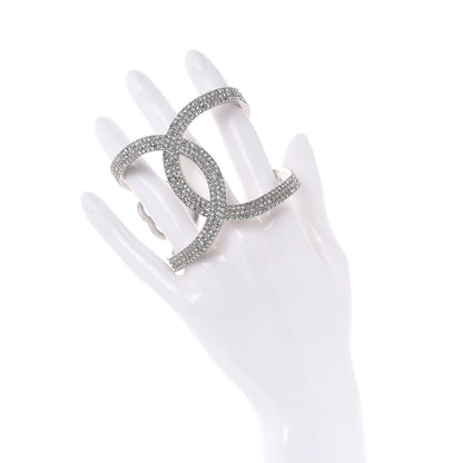 Chanel Crystal CC Cuff Silver 2 of 6