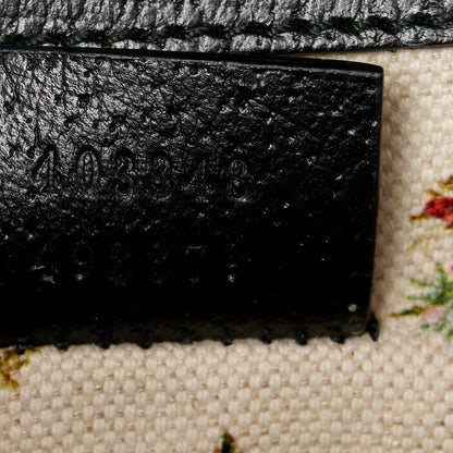 Gucci Calfskin Web Floral Embroidered Medium Dionysus Shoulder Bag Black 8 of 12