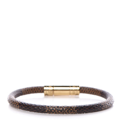 Louis Vuitton Damier Ebene Keep It Bracelet 19 3 of 5