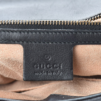 Gucci Calfskin Matelasse Medium GG Marmont Shoulder Bag Black 6 of 15
