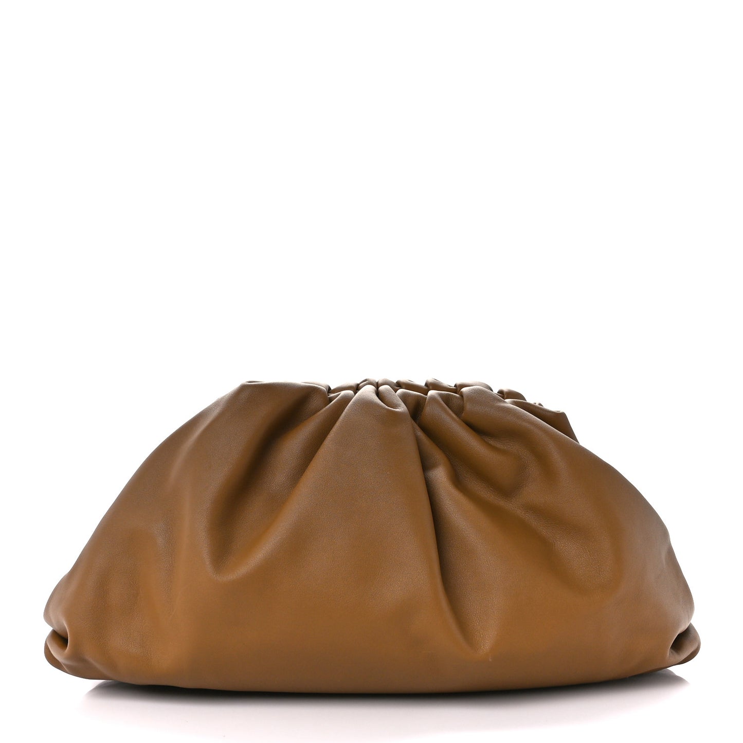 Smooth Butter Calf The Pouch Oversized Clutch Teak