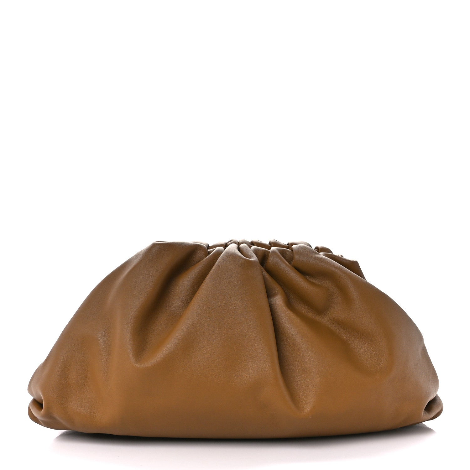 Bottega Veneta Smooth Butter Calf The Pouch Oversized Clutch Teak 1 of 11