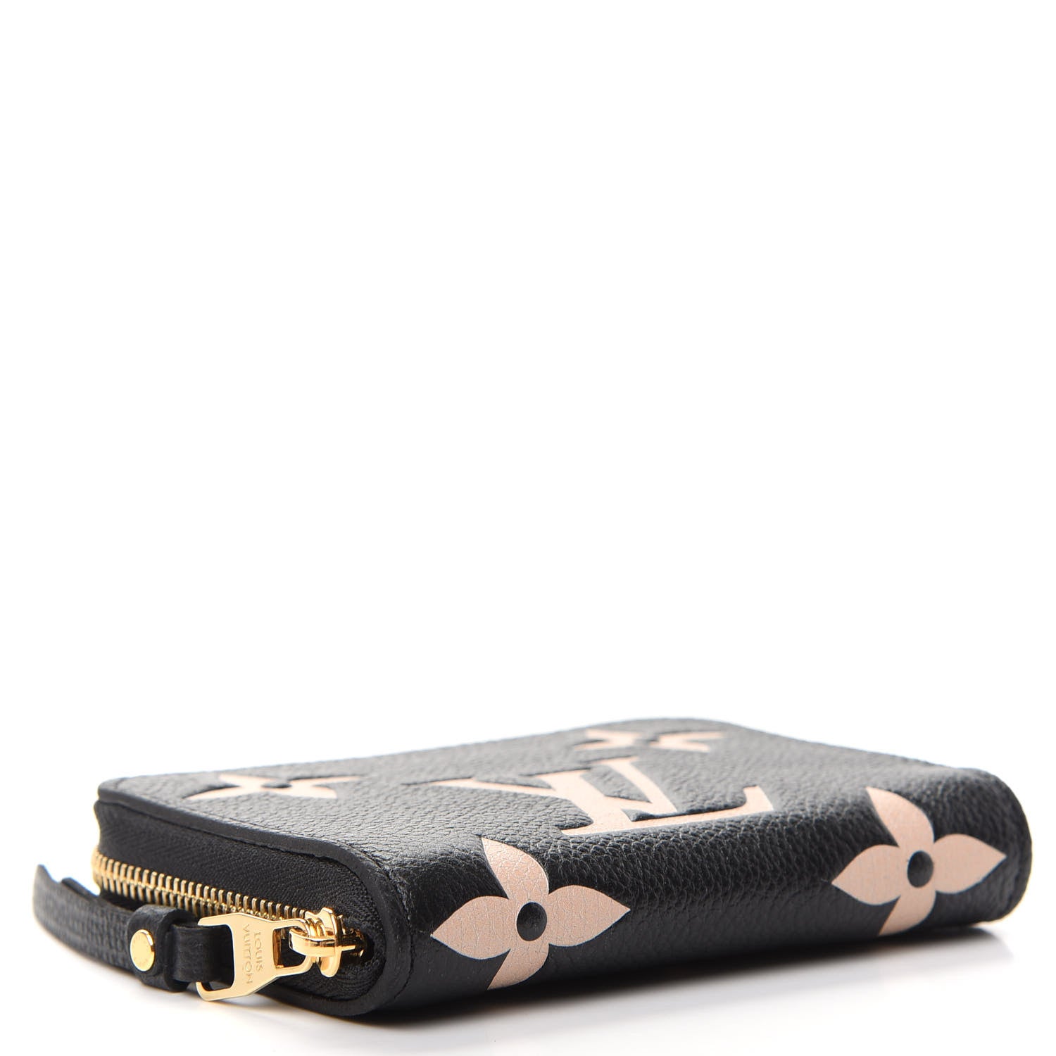 Louis Vuitton Empreinte Monogram Giant Zippy Coin Purse Black Beige 4 of 7