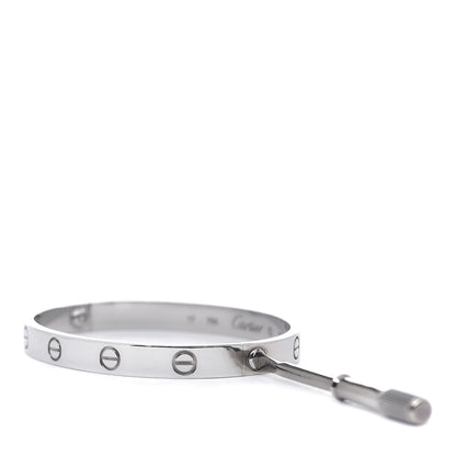 Cartier 18K White Gold LOVE Bracelet 17 3 of 5