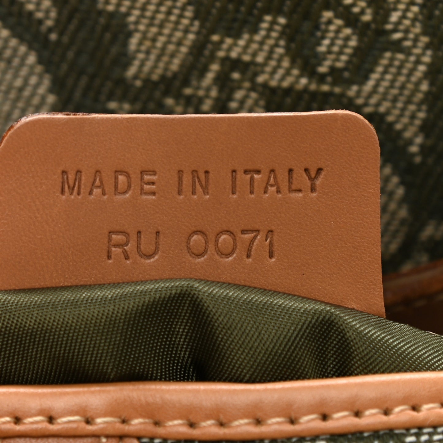 Monogram Double Saddle Bag Green