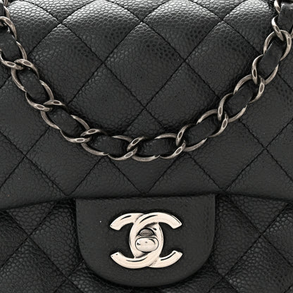 Chanel Caviar Quilted Mini Square Flap Dark Charcoal 7 of 10