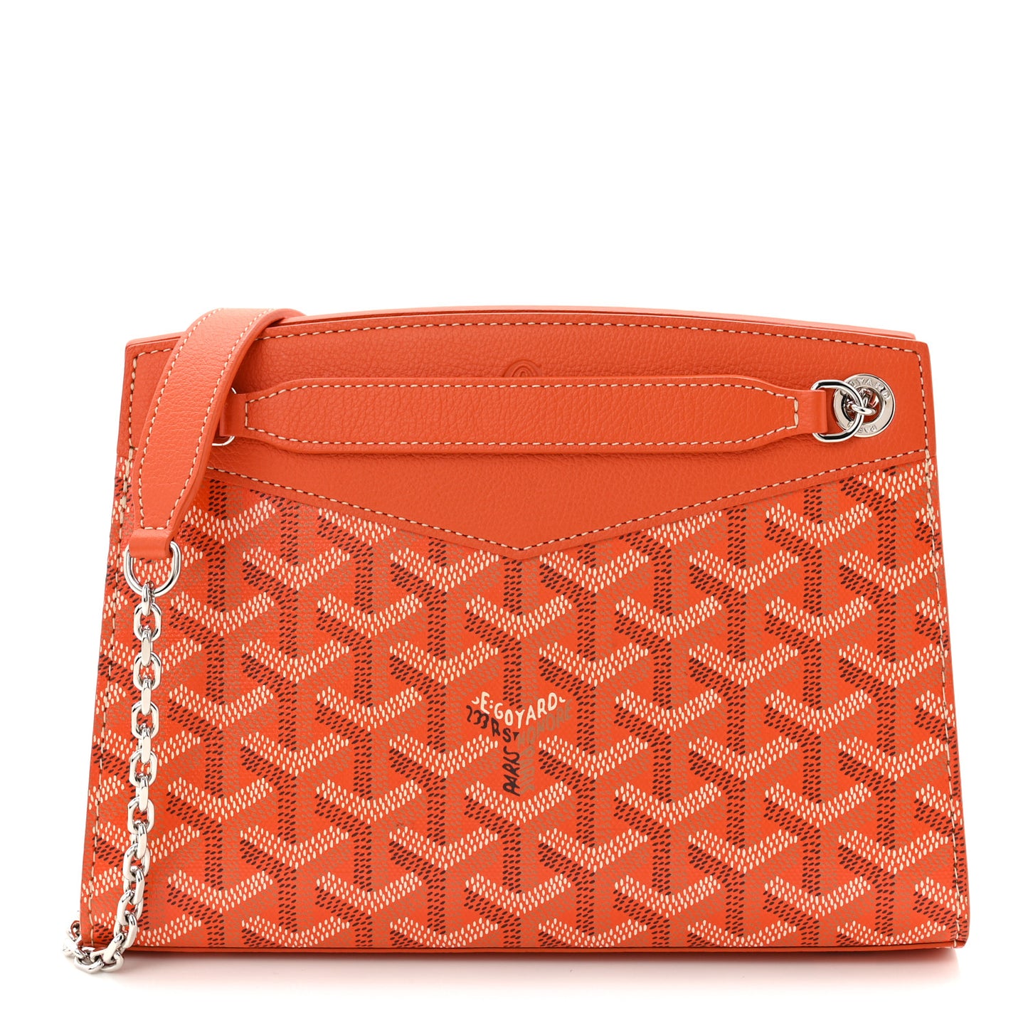 Goyardine Mini Rouette Structure Orange