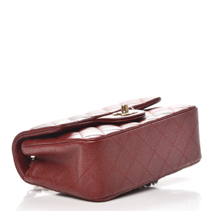 Chanel Caviar Quilted Mini Rectangular Flap Burgundy 4 of 8