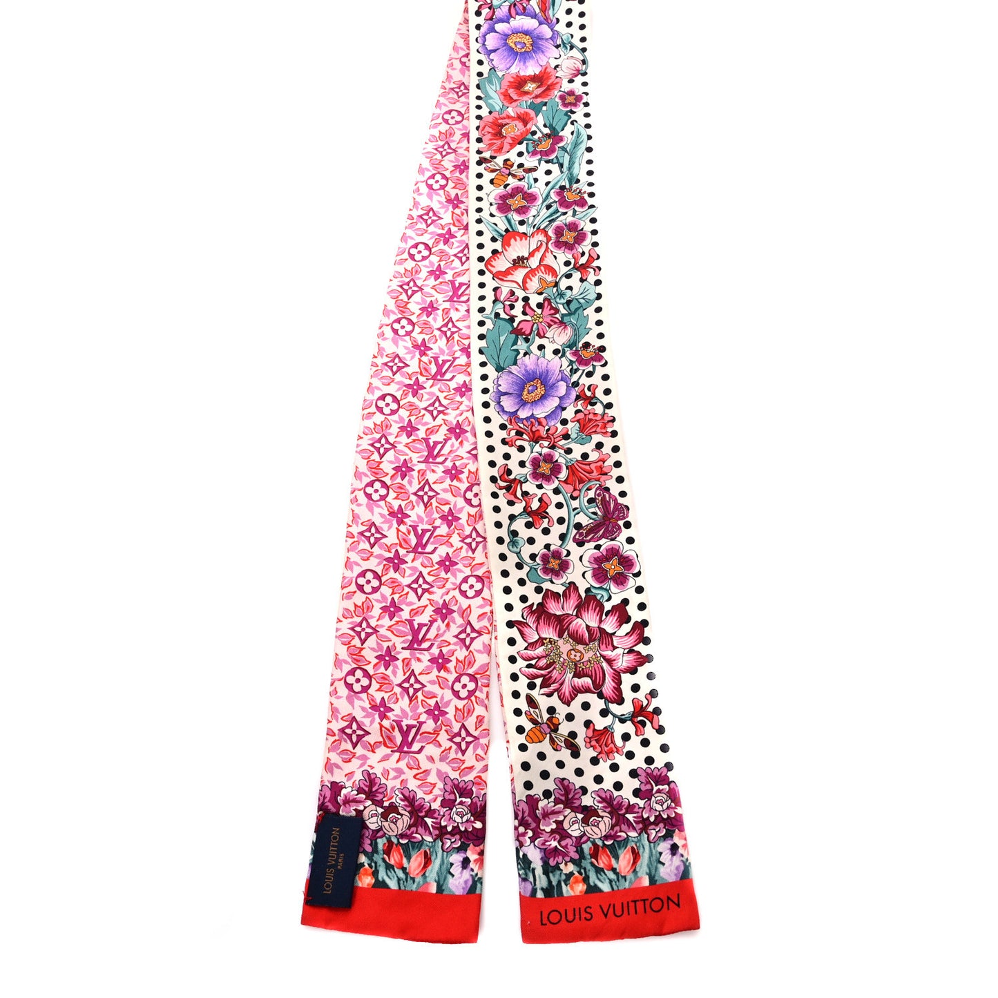 Silk Louis In The Garden Bandeau Fuchsia