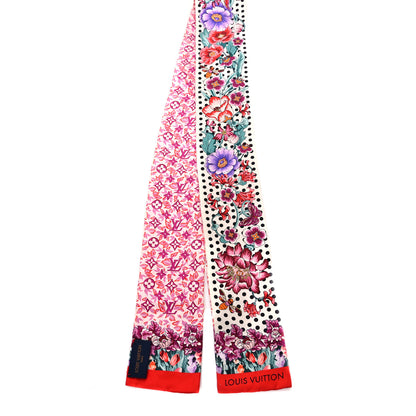 Louis Vuitton Silk Louis In The Garden Bandeau Fuchsia 2 of 4