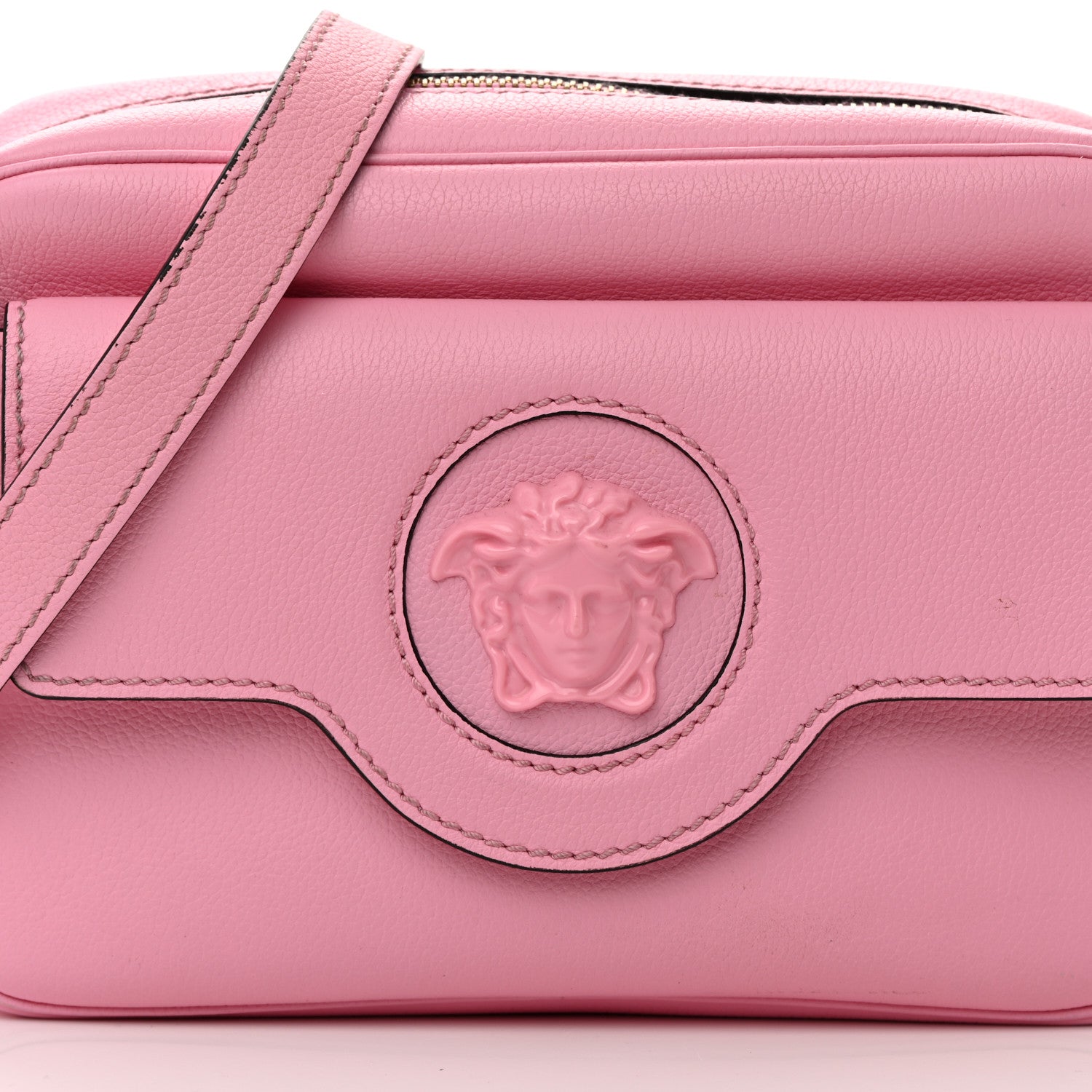 Versace Grained Calfskin Medusa Camera Bag Pink 8 of 20