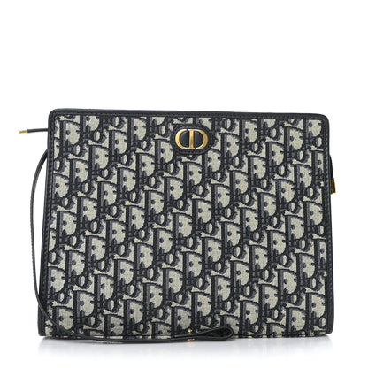 Christian Dior Oblique 30 Montaigne Pouch Blue 1 of 7