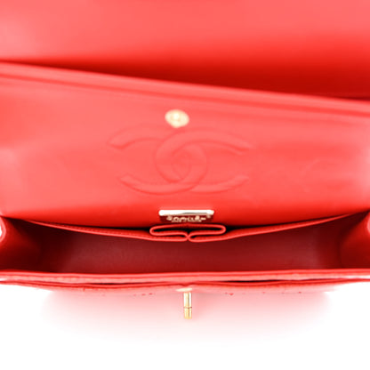 Chanel Snakeskin Medium Double Flap Red 5 of 17