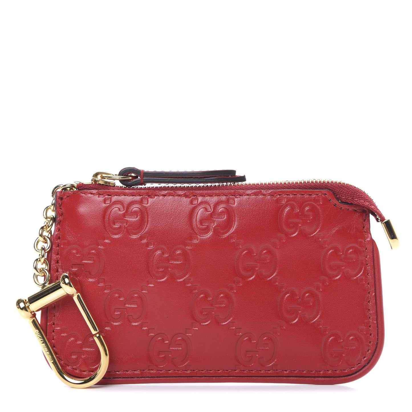Guccissima Key Case Hibiscus Red