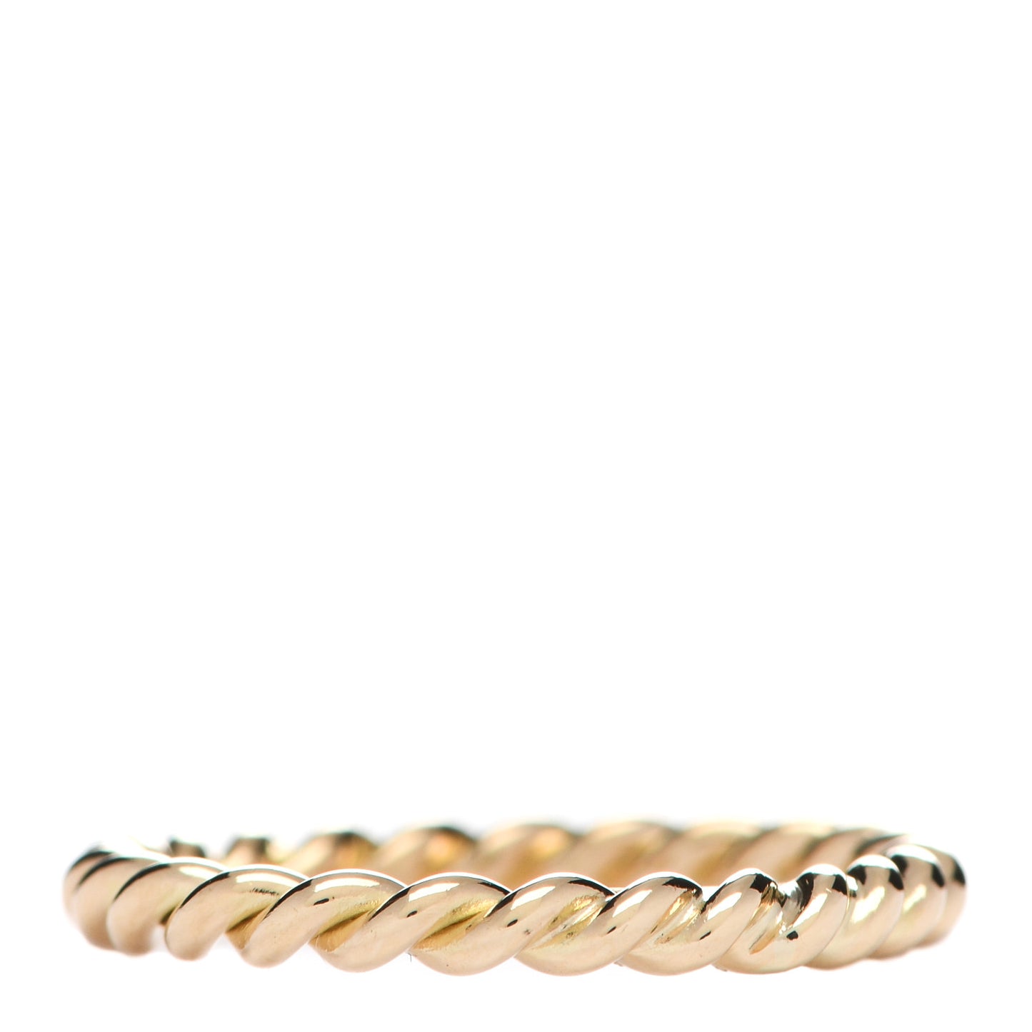18K Yellow Gold Narrow Twist Ring 50 5.5