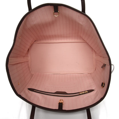 Louis Vuitton Damier Ebene Neo Neverfull MM Rose Ballerine 5 of 10