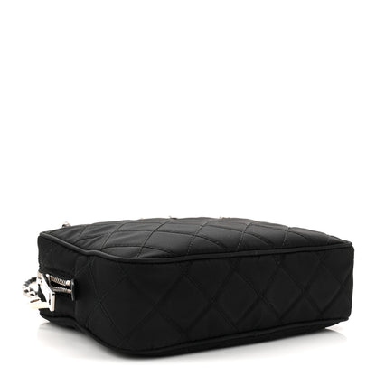 Prada Nylon Tessuto Impuntu Quilted Bandoliera Crossbody Bag Black 4 of 9
