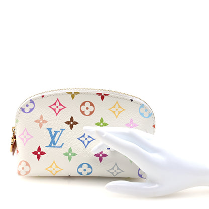 Louis Vuitton LV x TM Monogram Multicolor Cosmetic Pouch PM White 2 of 7