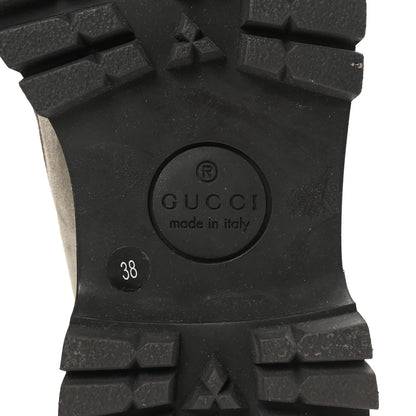 Gucci Suede Horsebit Ankle Boots 38 New Fango 7 of 9