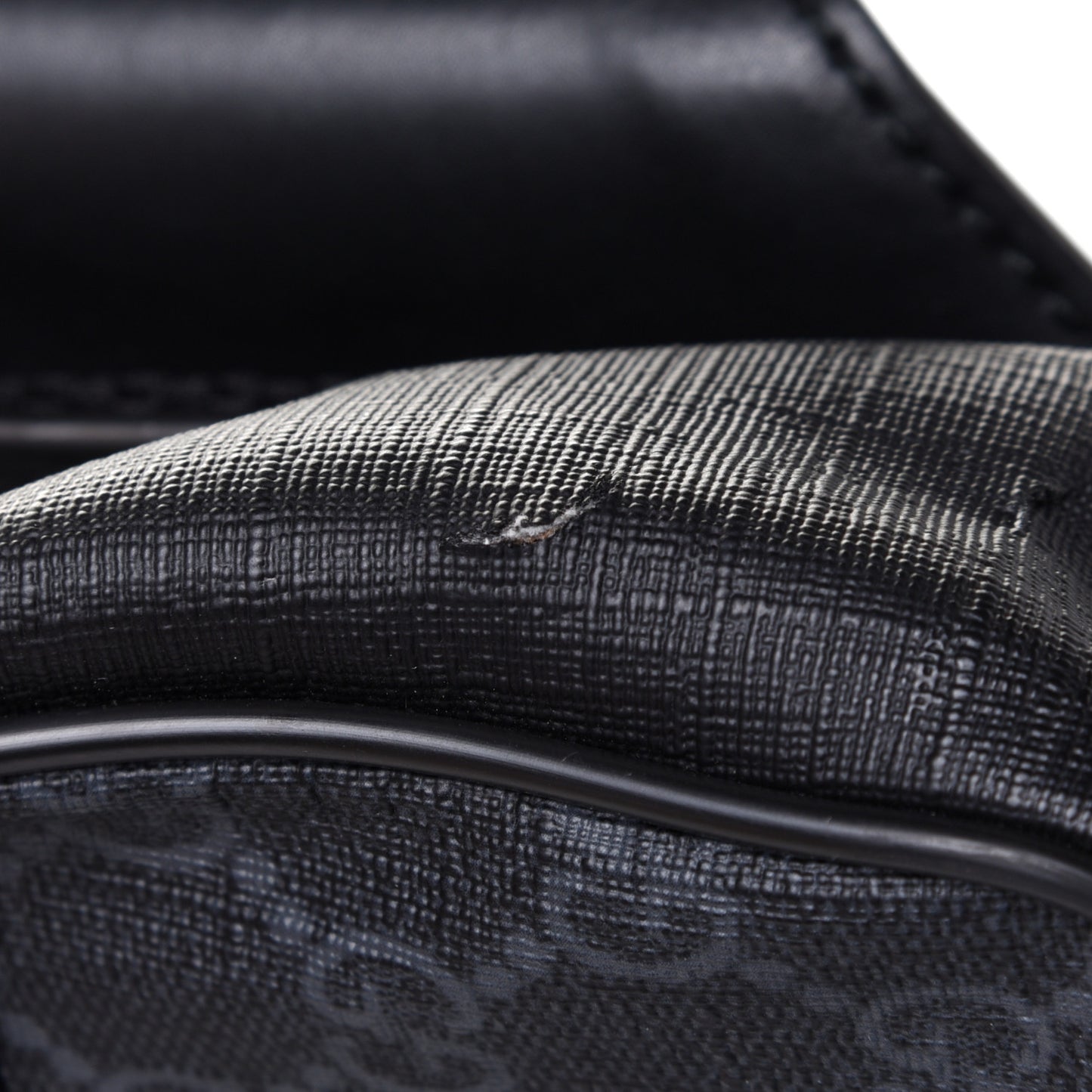 Soft GG Supreme Monogram Web Belt Bag Black Grey