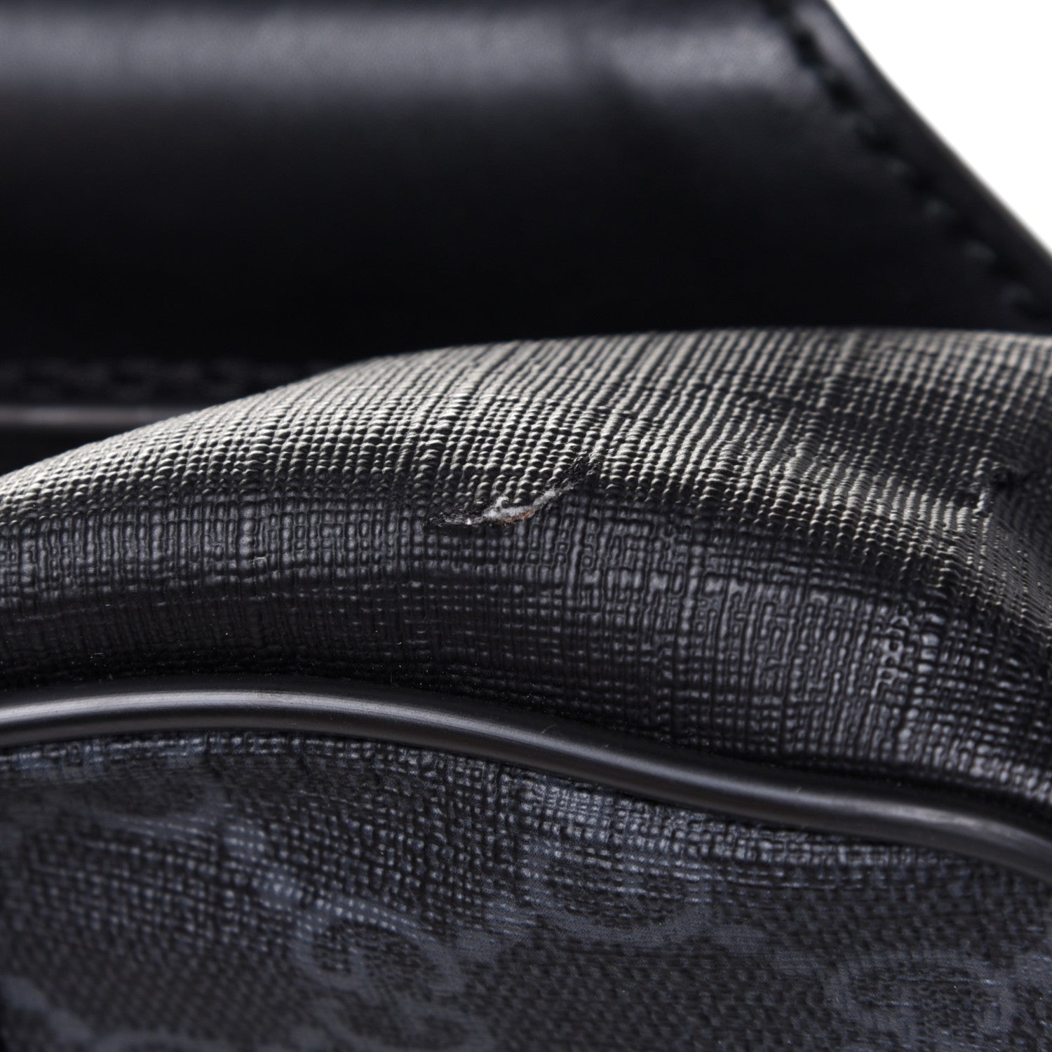 Gucci Soft GG Supreme Monogram Web Belt Bag Black Grey 6 of 6