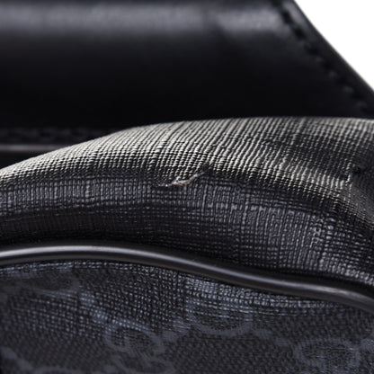 Gucci Soft GG Supreme Monogram Web Belt Bag Black Grey 6 of 6