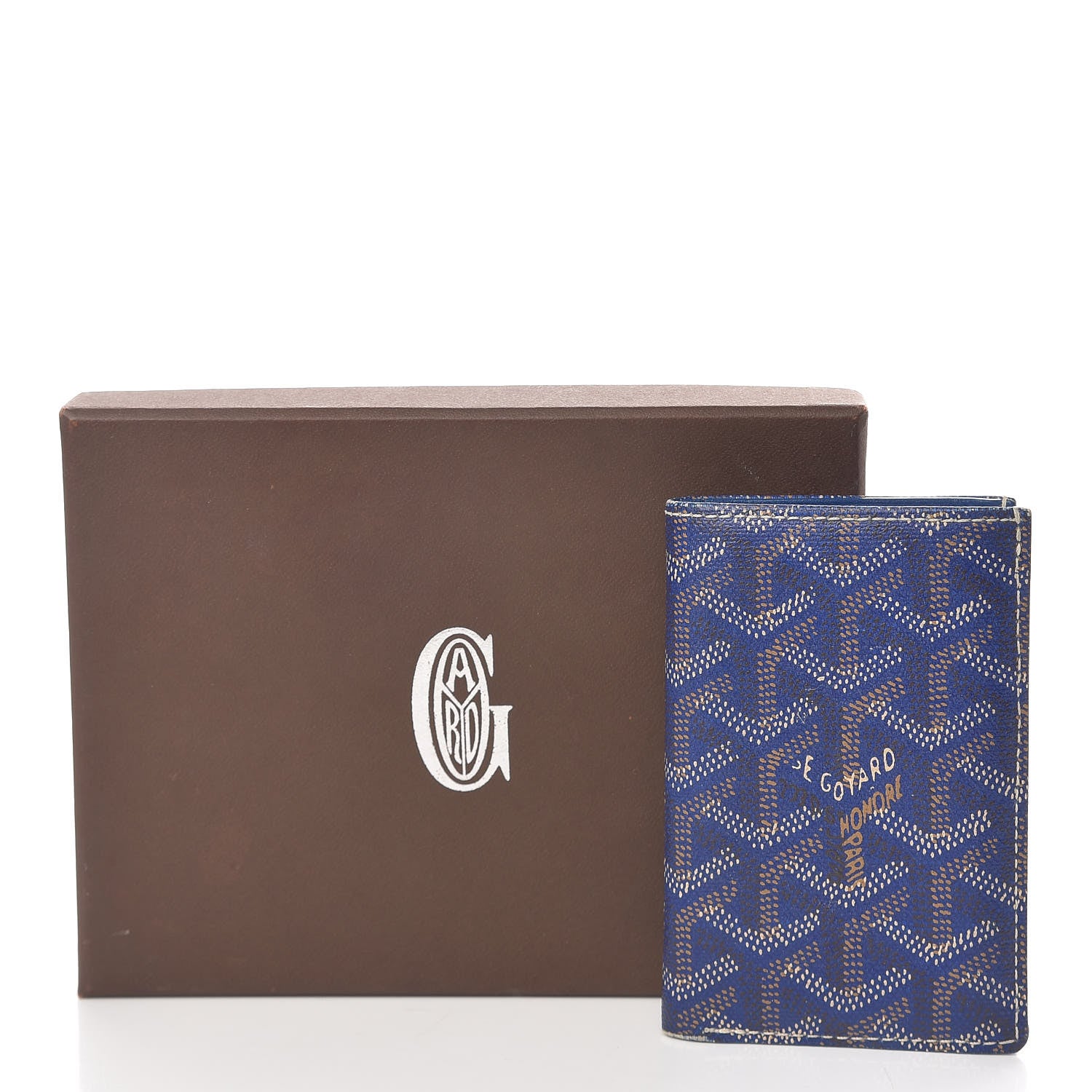 Goyard Chevron Bifold Wallet Navy 12 of 12